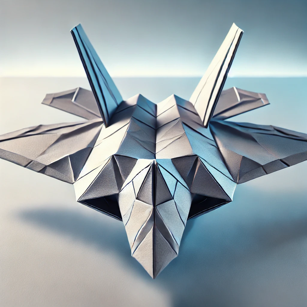 Origami: F-22 Raptor

Detailreicher Papierflieger